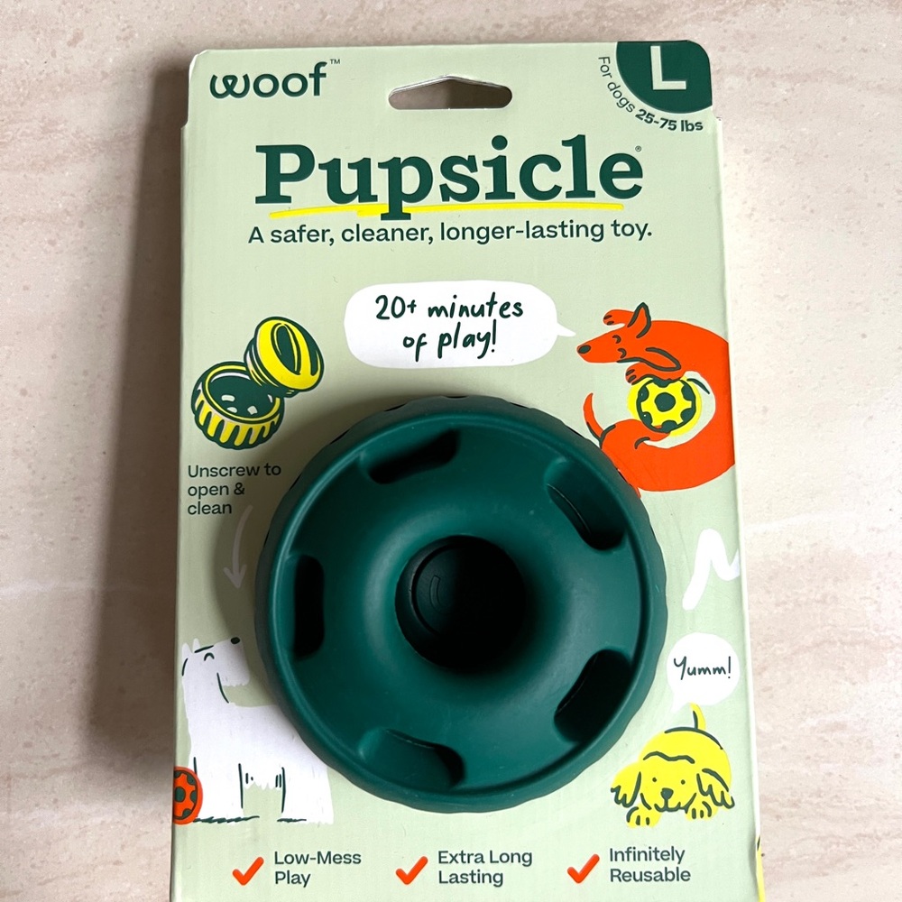 WOOF Pupsicle Treat Dispensing Dog Toy & Treat - Picture 3 of 7